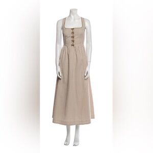 Caroline Constas Check Midi Dress